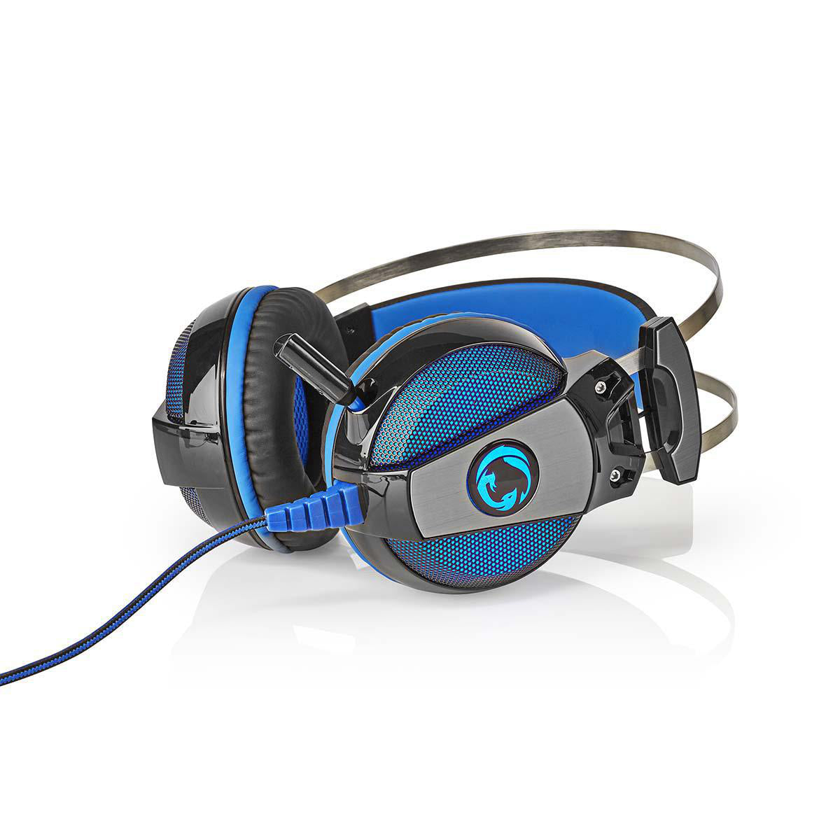 Gaming Headset | Über Ohr | Surround | USB Type-A | Biegbar & einziehbare Mikrofon | 2.10 m | Normale Beleuchtung