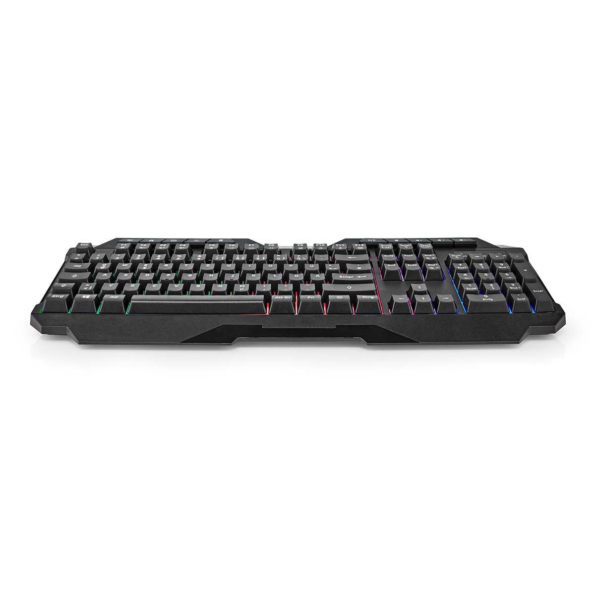 Wired Gaming Keyboard | USB Type-A | Folientasten | LED | QWERTZ | DE-Layout | Stromversorgung über USB | Netzkabellänge: 1.30 m | Multimedia