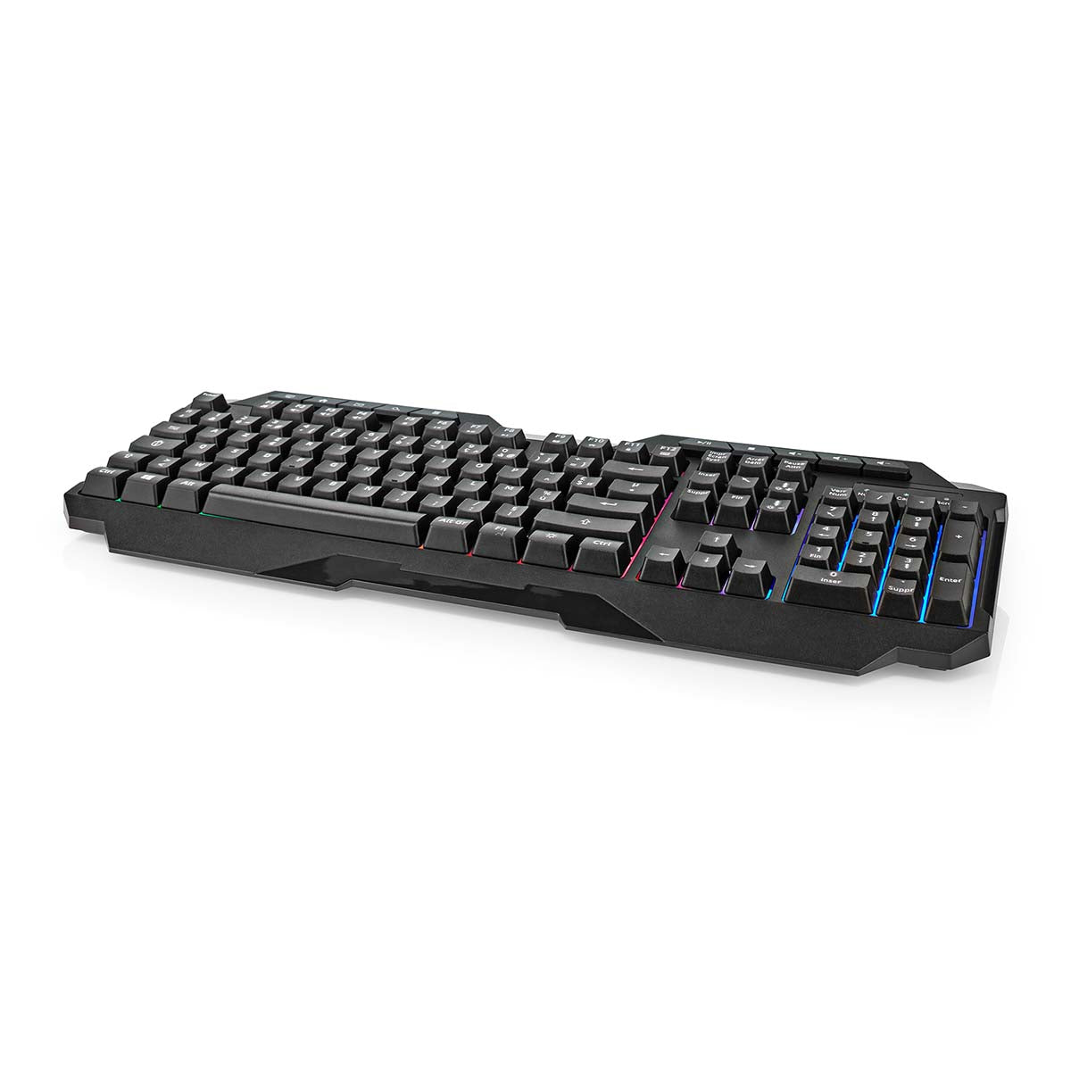 Wired Gaming Keyboard | USB Type-A | Folientasten | LED | AZERTY | FR-Layout | Stromversorgung über USB | Netzkabellänge: 1.30 m | Multimedia