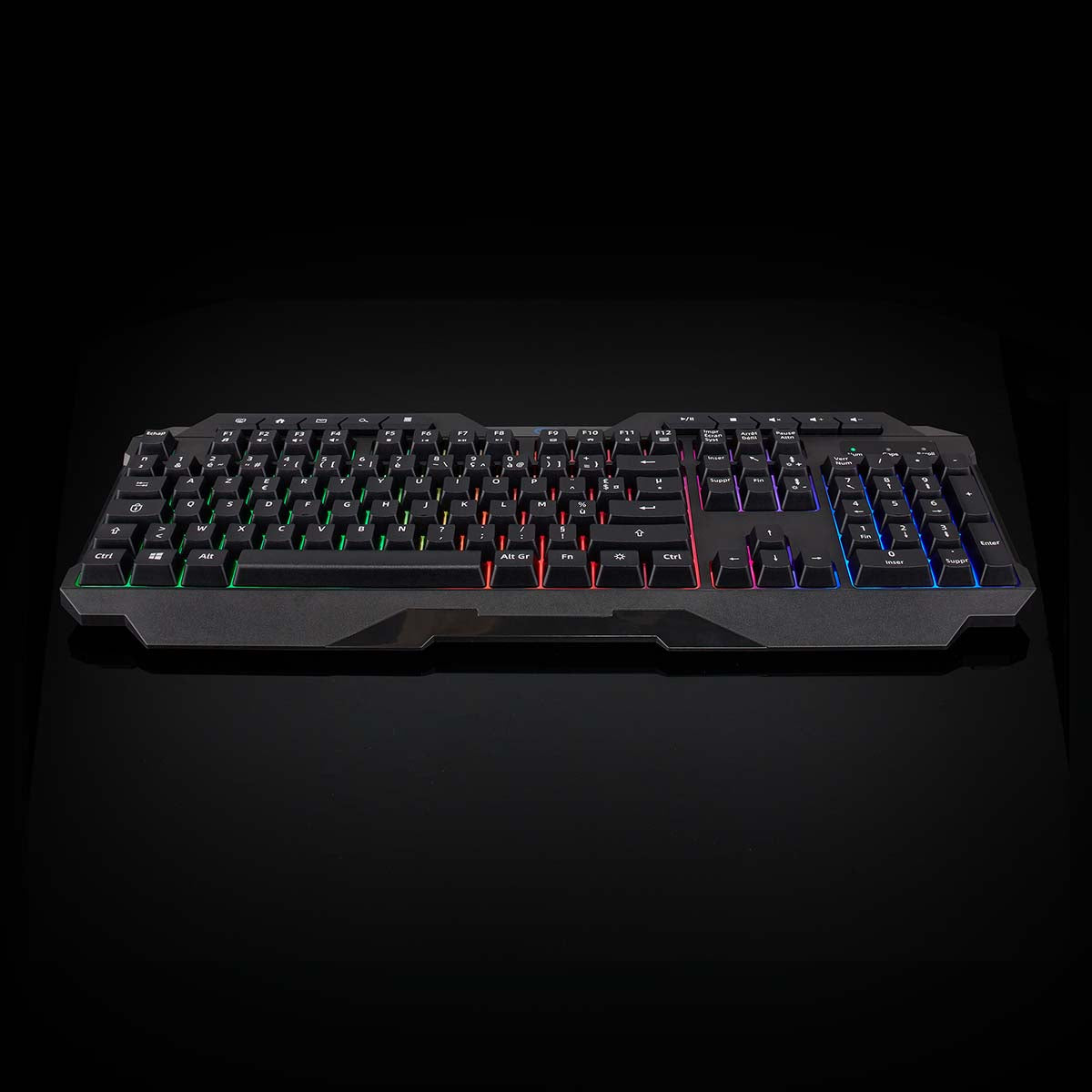 Wired Gaming Keyboard | USB Type-A | Folientasten | LED | AZERTY | FR-Layout | Stromversorgung über USB | Netzkabellänge: 1.30 m | Multimedia