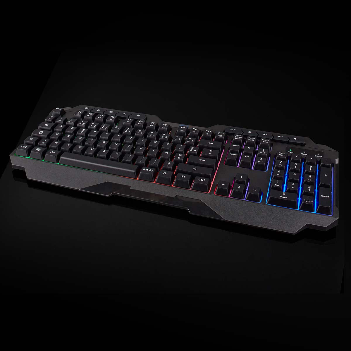 Wired Gaming Keyboard | USB Type-A | Folientasten | LED | AZERTY | FR-Layout | Stromversorgung über USB | Netzkabellänge: 1.30 m | Multimedia