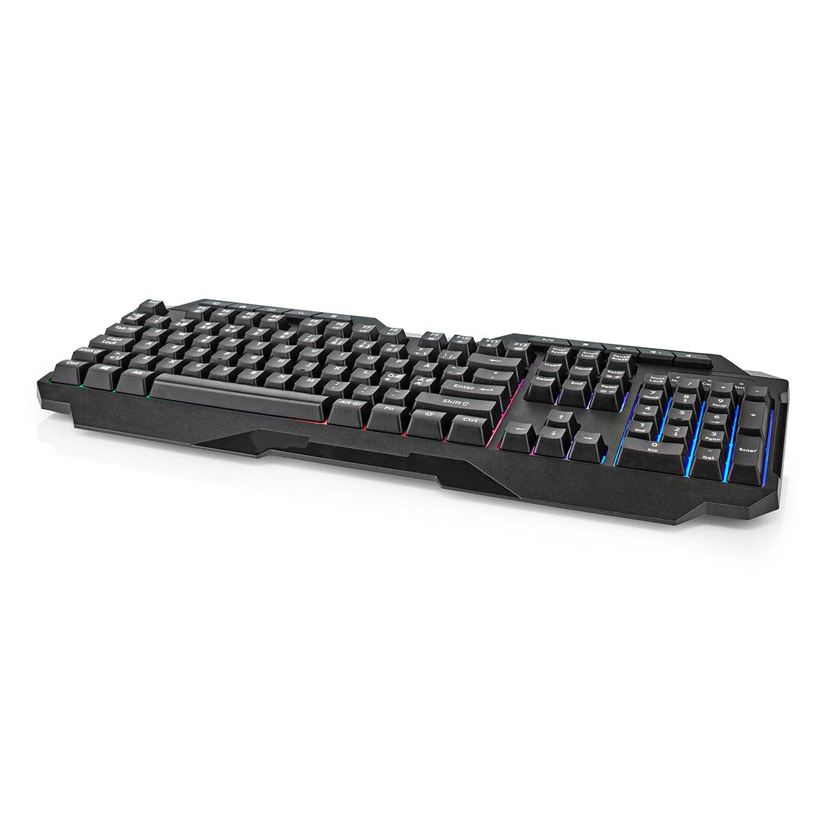 Wired Gaming Keyboard | USB Type-A | Folientasten | LED | QWERTY | ND-Layout | Stromversorgung über USB | Netzkabellänge: 1.30 m | Multimedia