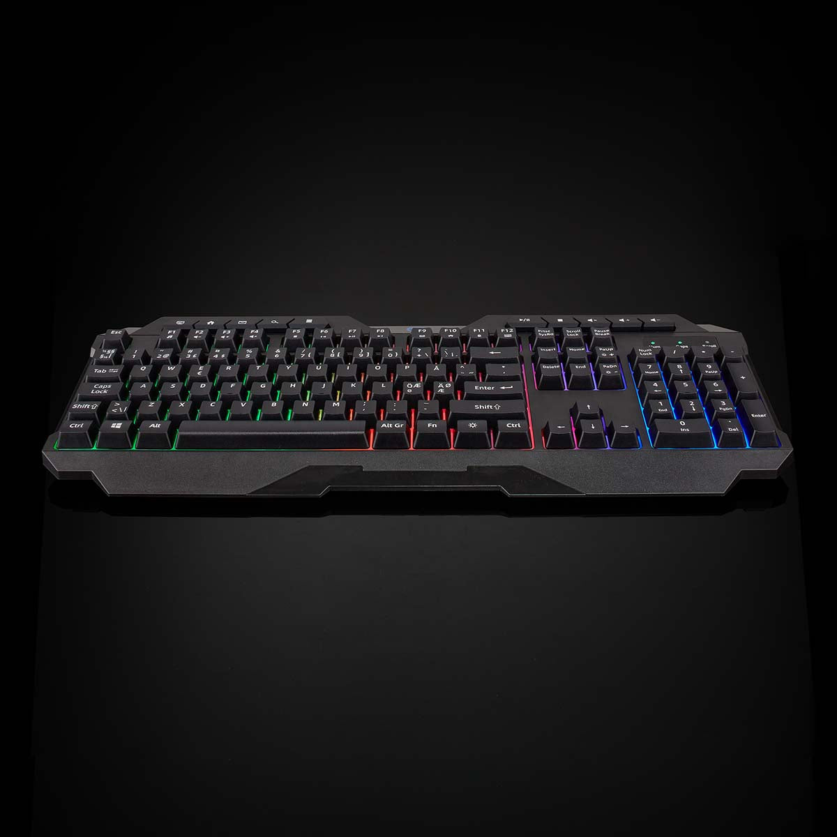 Wired Gaming Keyboard | USB Type-A | Folientasten | LED | QWERTY | ND-Layout | Stromversorgung über USB | Netzkabellänge: 1.30 m | Multimedia