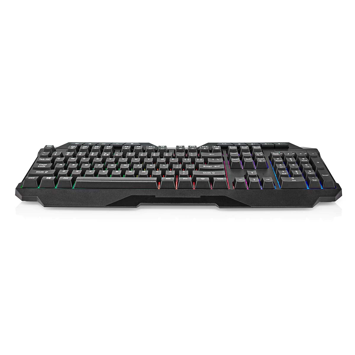 Wired Gaming Keyboard | USB Type-A | Folientasten | LED | QWERTY | US-Layout | Stromversorgung über USB | Netzkabellänge: 1.30 m | Multimedia