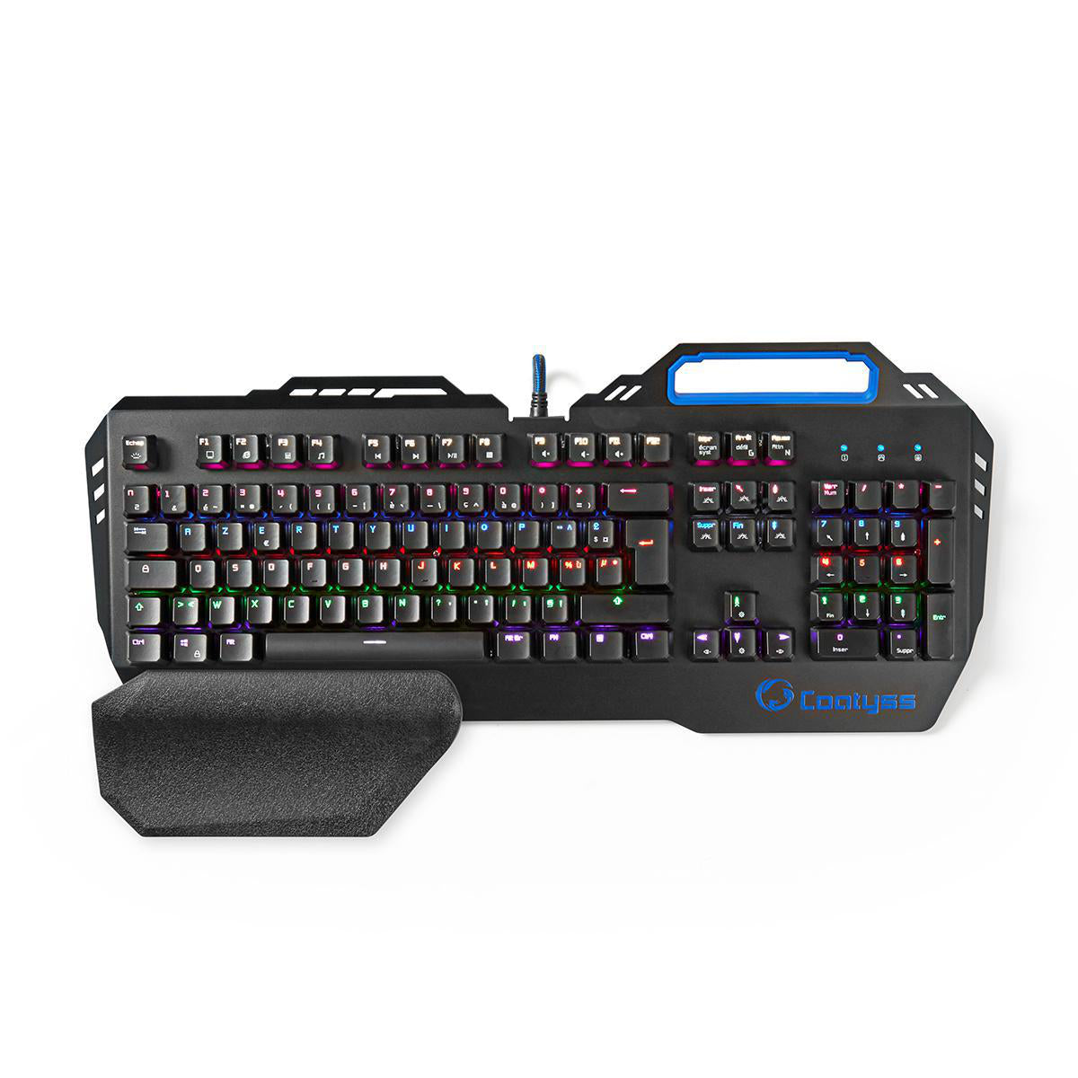 Wired Gaming Keyboard | USB | Mechanische Tasten | RGB | Französisch | FR-Layout | Stromversorgung über USB | Netzkabellänge: 1.70 m | Gaming