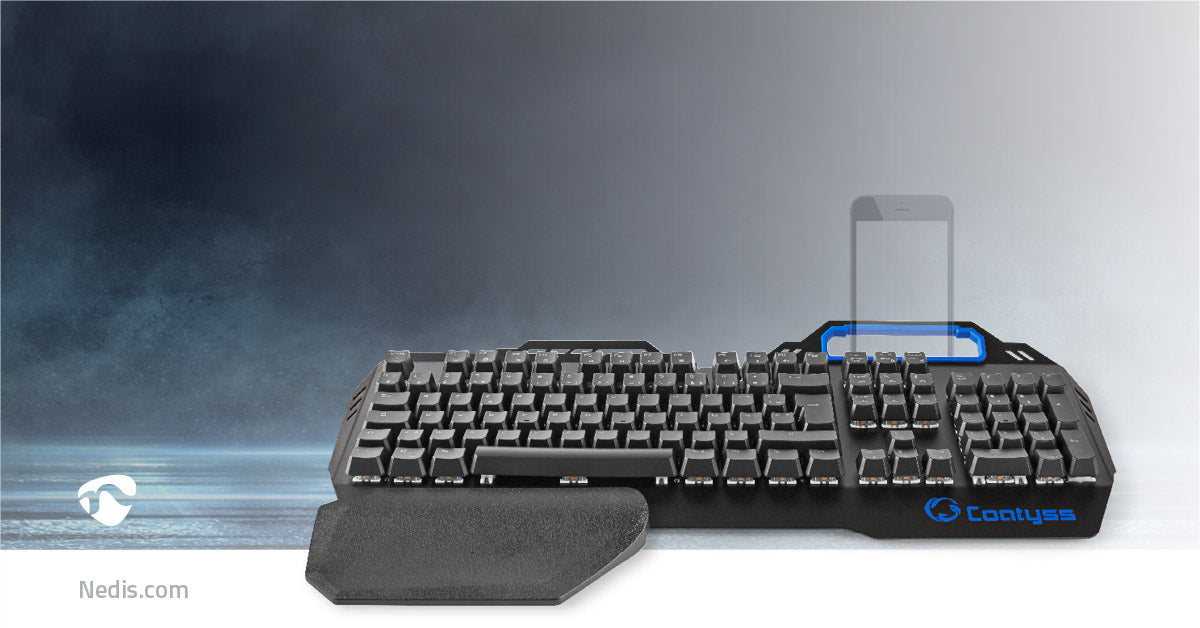 Wired Gaming Keyboard | USB | Mechanische Tasten | RGB | Französisch | FR-Layout | Stromversorgung über USB | Netzkabellänge: 1.70 m | Gaming