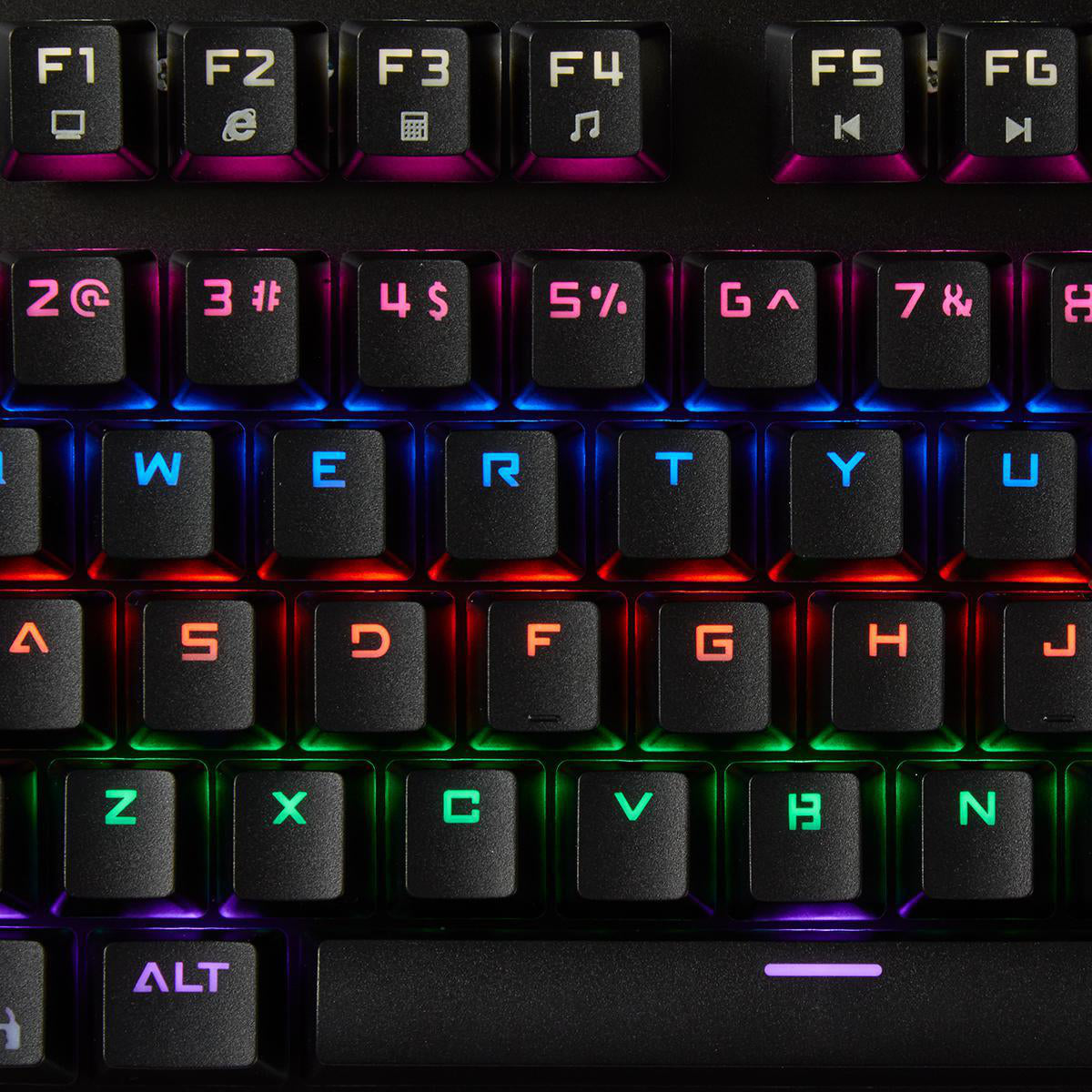 Wired Gaming Keyboard | USB | Mechanische Tasten | RGB | US international | US-Layout | Stromversorgung über USB | Netzkabellänge: 1.70 m | Gaming