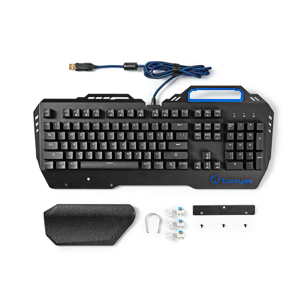 Wired Gaming Keyboard | USB | Mechanische Tasten | RGB | US international | US-Layout | Stromversorgung über USB | Netzkabellänge: 1.70 m | Gaming