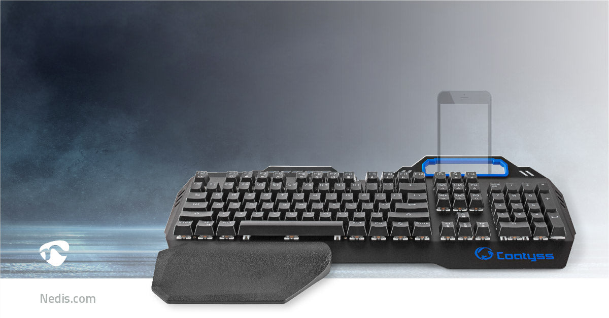 Wired Gaming Keyboard | USB | Mechanische Tasten | RGB | US international | US-Layout | Stromversorgung über USB | Netzkabellänge: 1.70 m | Gaming