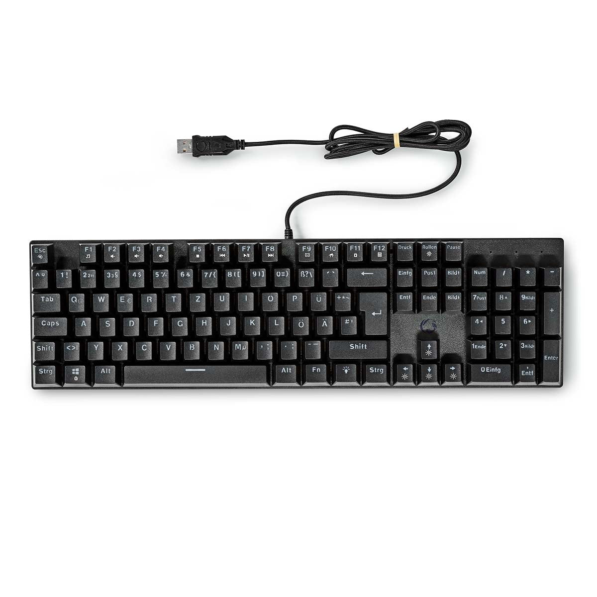 Wired Gaming Keyboard | USB Type-A | Mechanische Tasten | LED | Deutsch | DE-Layout | Stromversorgung über USB | Netzkabellänge: 1.50 m | Gaming