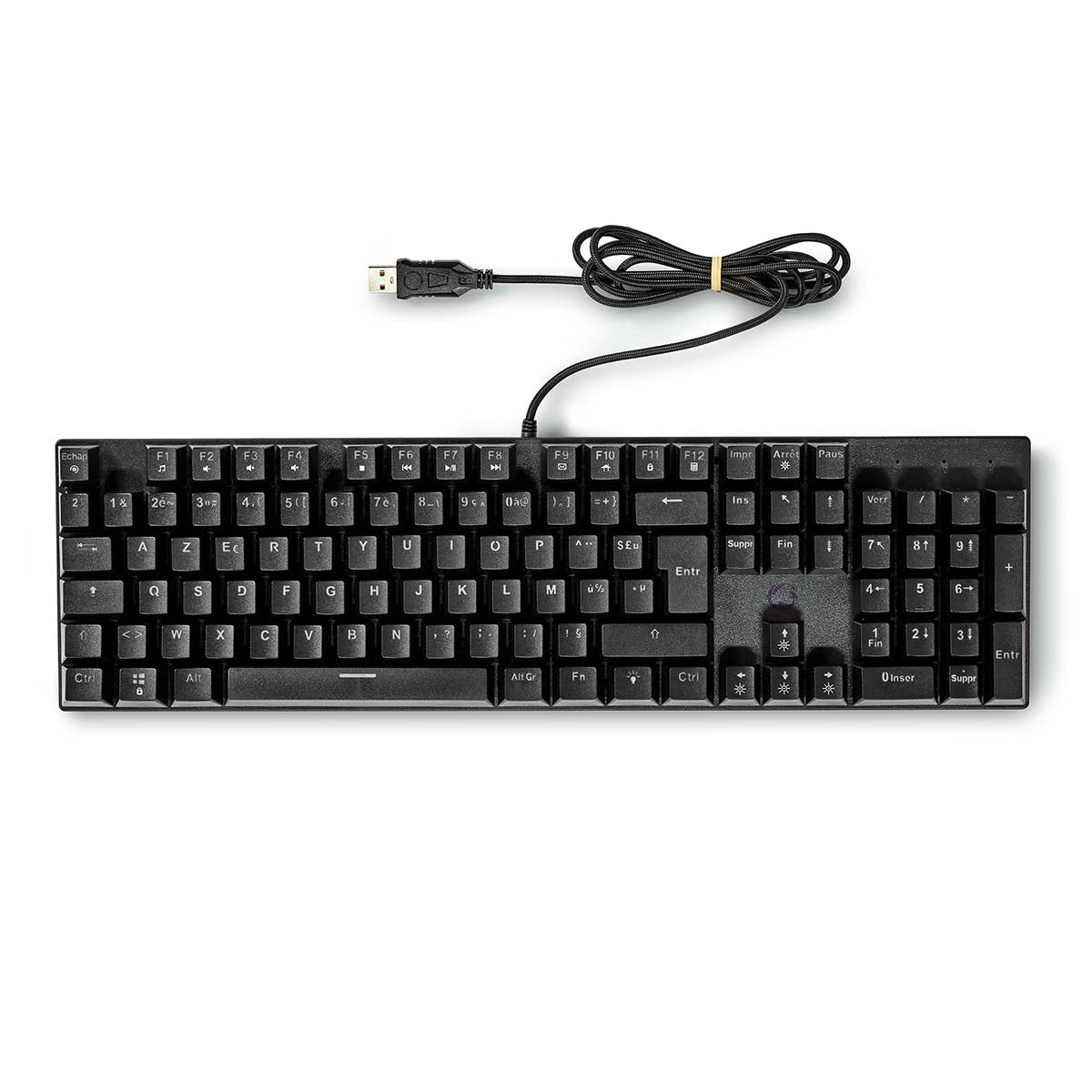 Wired Gaming Keyboard | USB Type-A | Mechanische Tasten | LED | AZERTY | FR-Layout | Stromversorgung über USB | Netzkabellänge: 1.50 m | Gaming