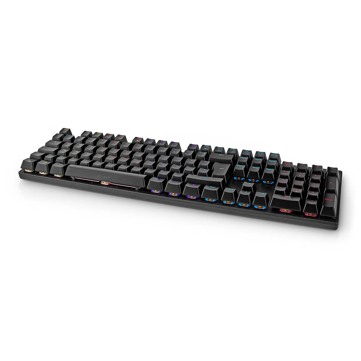 Wired Gaming Keyboard | USB Type-A | Mechanische Tasten | LED | QWERTY | ND-Layout | Stromversorgung über USB | Netzkabellänge: 1.50 m | Gaming