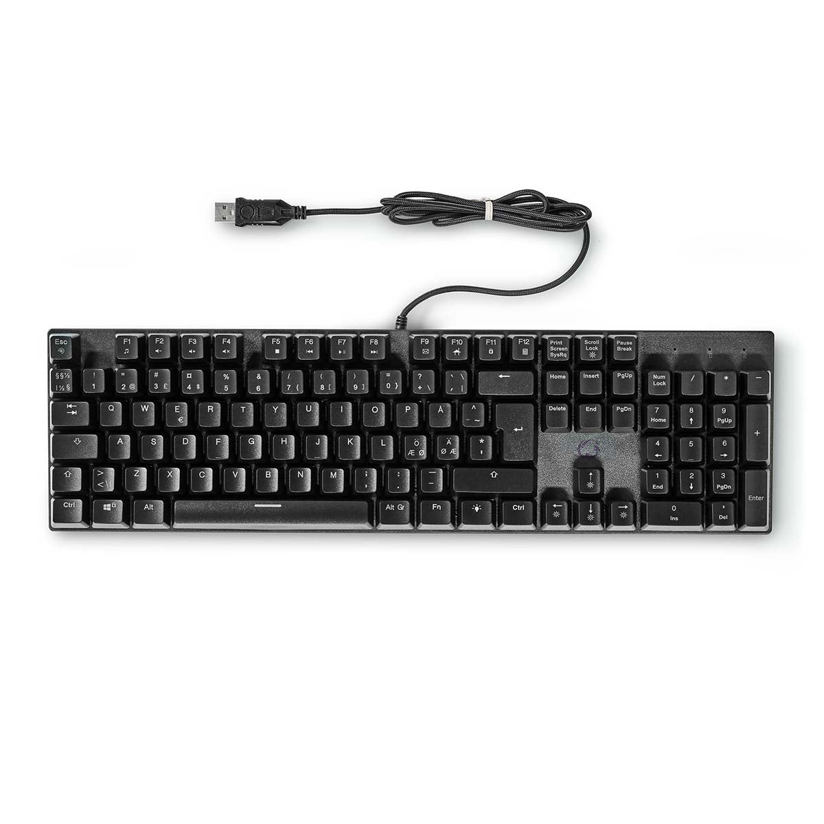 Wired Gaming Keyboard | USB Type-A | Mechanische Tasten | LED | QWERTY | ND-Layout | Stromversorgung über USB | Netzkabellänge: 1.50 m | Gaming