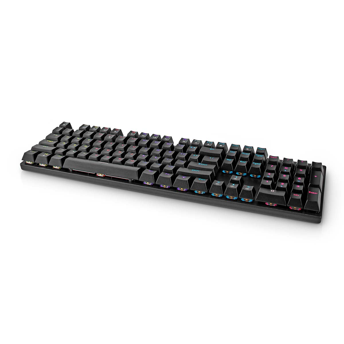 Wired Gaming Keyboard | USB Type-A | Mechanische Tasten | LED | QWERTY | US-Layout | Stromversorgung über USB | Netzkabellänge: 1.50 m | Gaming