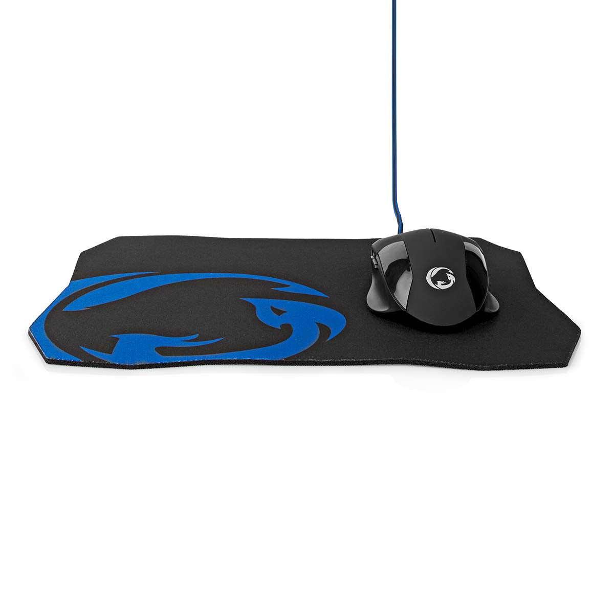 Gaming Mouse & Mouse Pad Set | Verdrahtet | 1200 / 2400 / 4800 / 7200 dpi | Einstellbar DPI | Anzahl Knöpfe: 6 | Rechtshändig | 1.50 m | Ohne Beleuchtung