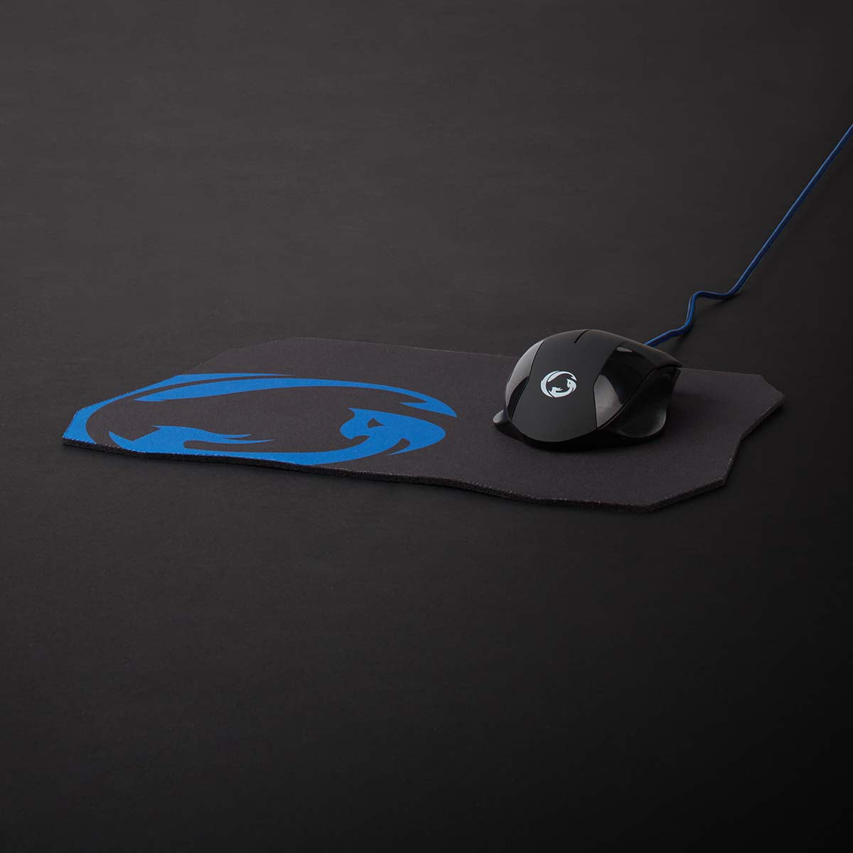 Gaming Mouse & Mouse Pad Set | Verdrahtet | 1200 / 2400 / 4800 / 7200 dpi | Einstellbar DPI | Anzahl Knöpfe: 6 | Rechtshändig | 1.50 m | Ohne Beleuchtung