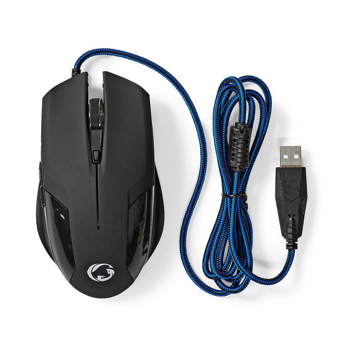 Gaming Mouse | Verdrahtet | 1200 / 2400 / 4800 / 7200 dpi | Einstellbar DPI | Anzahl Knöpfe: 6 | Programmierbare Tasten | Rechtshändig | 1.50 m | Ohne Beleuchtung