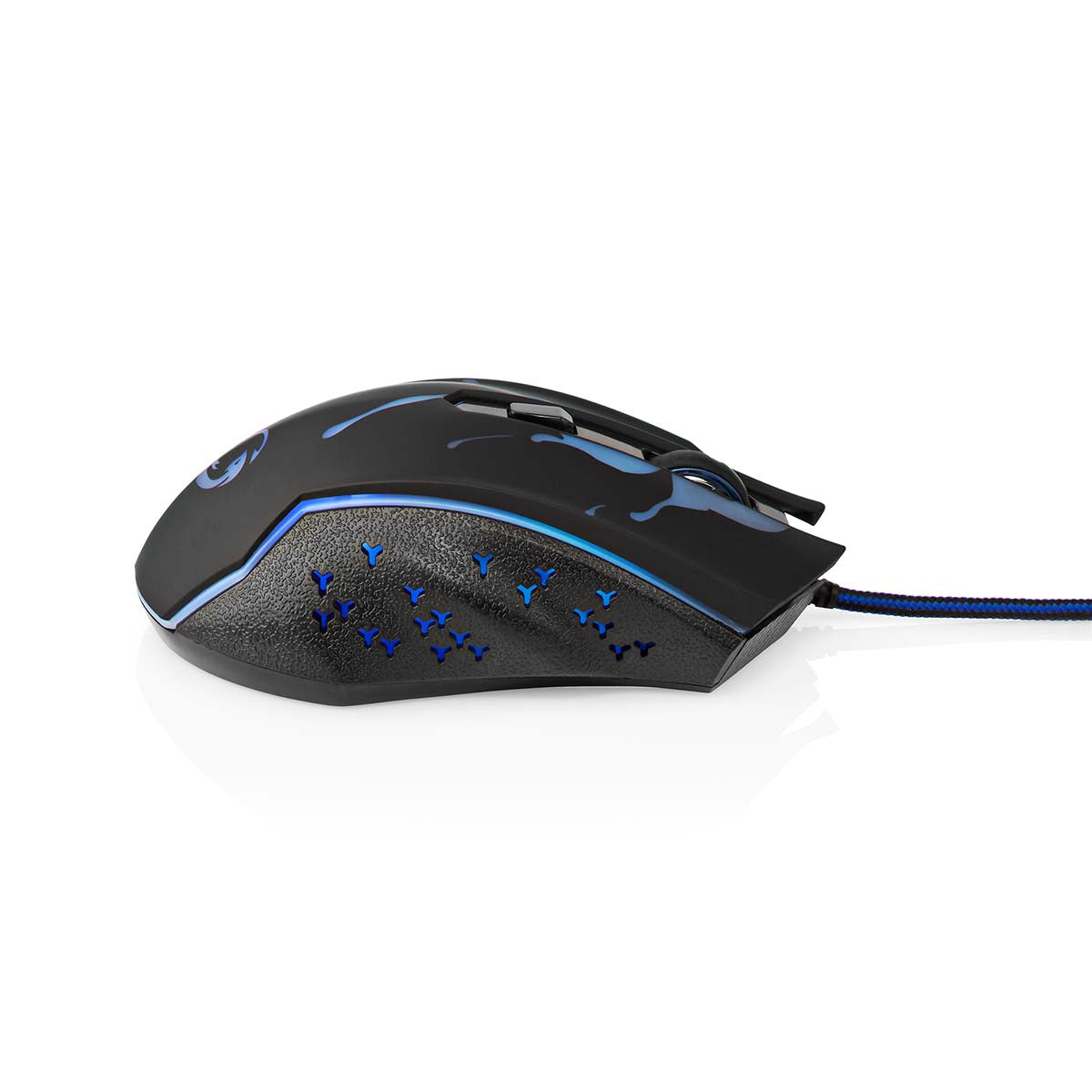 Gaming Mouse | Verdrahtet | 1200 / 1800 / 2400 / 3600 dpi | Einstellbar DPI | Anzahl Knöpfe: 6 | Programmierbare Tasten | Rechtshändig | 1.50 m | LED