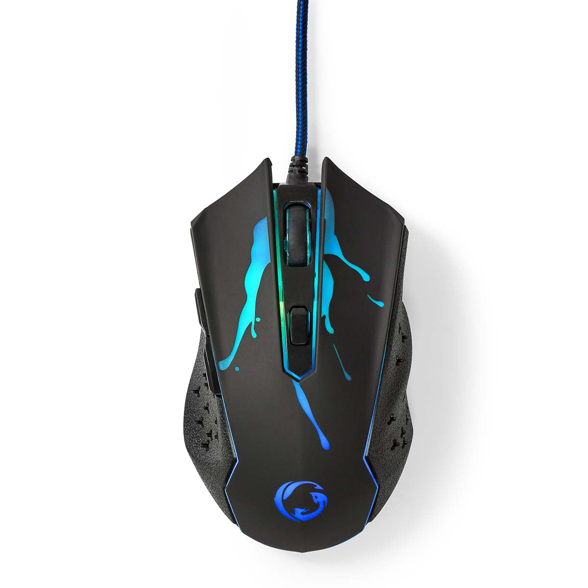 Gaming Mouse | Verdrahtet | 1200 / 1800 / 2400 / 3600 dpi | Einstellbar DPI | Anzahl Knöpfe: 6 | Programmierbare Tasten | Rechtshändig | 1.50 m | LED