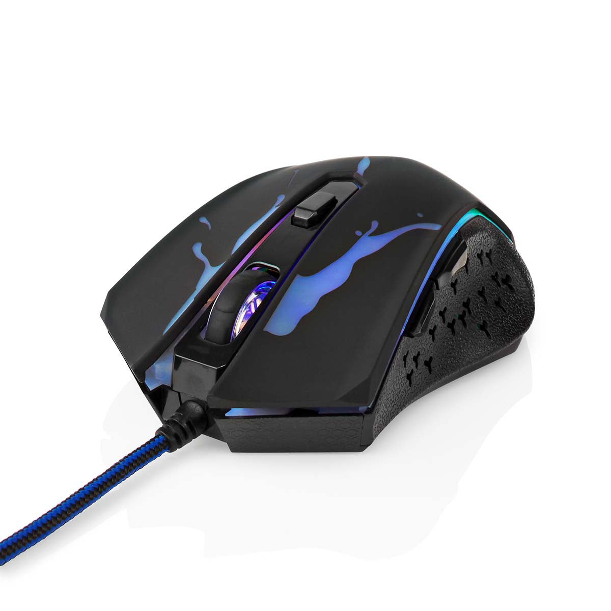 Gaming Mouse | Verdrahtet | 1200 / 1800 / 2400 / 3600 dpi | Einstellbar DPI | Anzahl Knöpfe: 6 | Programmierbare Tasten | Rechtshändig | 1.50 m | LED