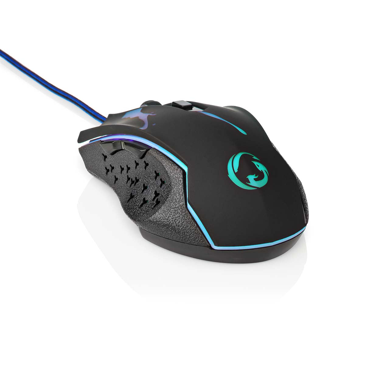 Gaming Mouse | Verdrahtet | 1200 / 1800 / 2400 / 3600 dpi | Einstellbar DPI | Anzahl Knöpfe: 6 | Programmierbare Tasten | Rechtshändig | 1.50 m | LED