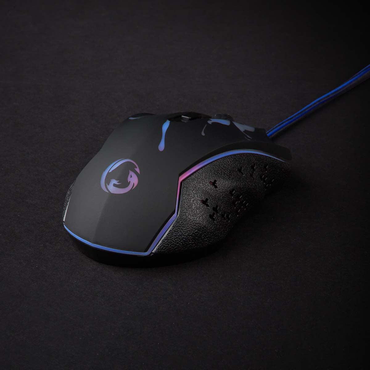 Gaming Mouse | Verdrahtet | 1200 / 1800 / 2400 / 3600 dpi | Einstellbar DPI | Anzahl Knöpfe: 6 | Programmierbare Tasten | Rechtshändig | 1.50 m | LED