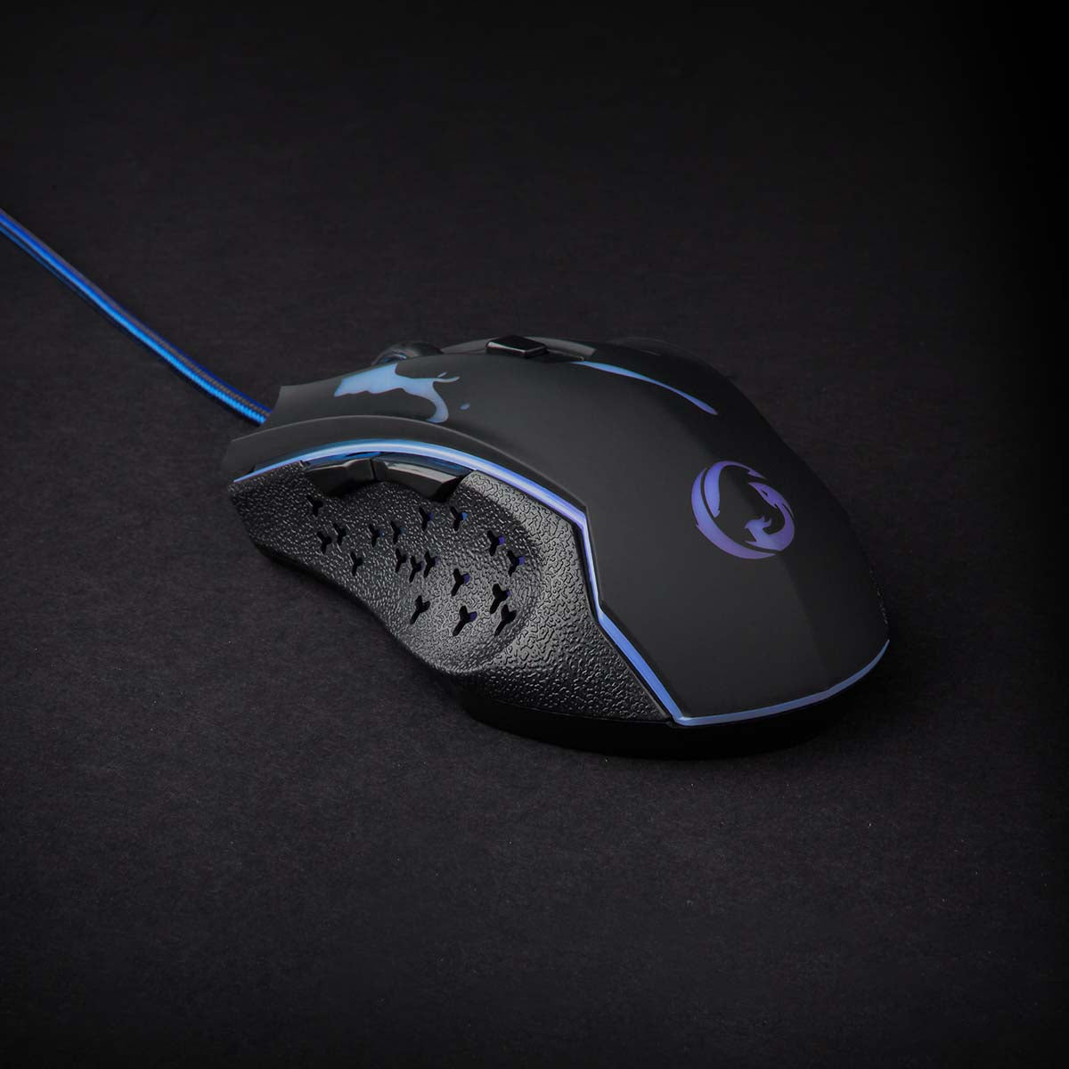 Gaming Mouse | Verdrahtet | 1200 / 1800 / 2400 / 3600 dpi | Einstellbar DPI | Anzahl Knöpfe: 6 | Programmierbare Tasten | Rechtshändig | 1.50 m | LED