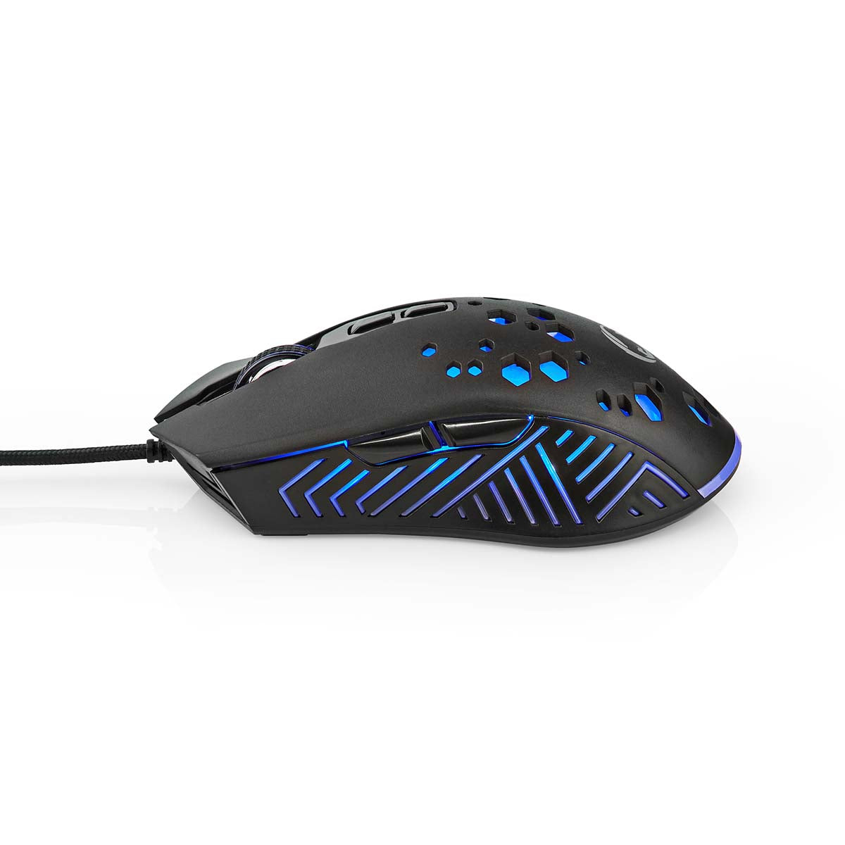 Gaming Mouse | Verdrahtet | 800 / 1200 / 2400 / 3200 / 4800 / 7200 dpi | Einstellbar DPI | Anzahl Knöpfe: 7 | Programmierbare Tasten | Rechtshändig | 1.50 m | RGB