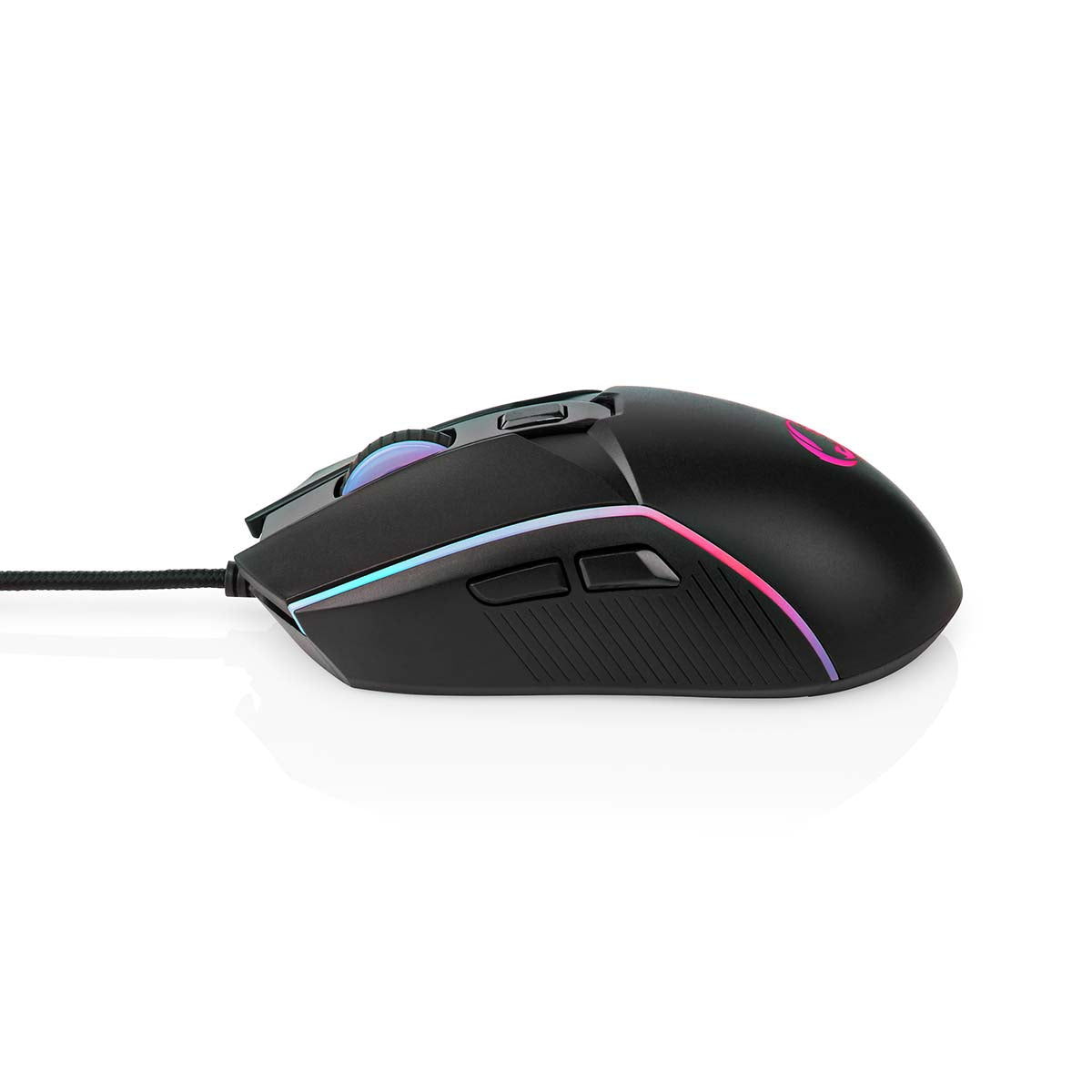 Gaming Mouse | Verdrahtet | 800 / 1200 / 2400 / 3200 / 4800 / 7200 dpi | Einstellbar DPI | Anzahl Knöpfe: 6 | Rechtshändig | 1.50 m | LED