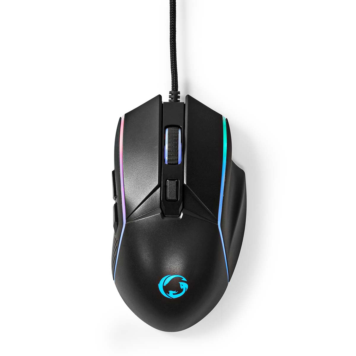 Gaming Mouse | Verdrahtet | 800 / 1200 / 2400 / 3200 / 4800 / 7200 dpi | Einstellbar DPI | Anzahl Knöpfe: 6 | Rechtshändig | 1.50 m | LED