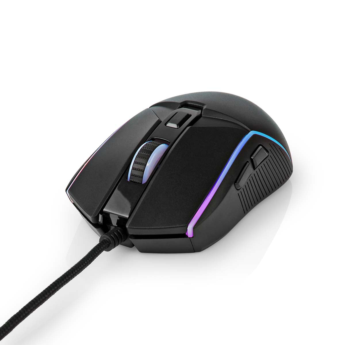 Gaming Mouse | Verdrahtet | 800 / 1200 / 2400 / 3200 / 4800 / 7200 dpi | Einstellbar DPI | Anzahl Knöpfe: 6 | Rechtshändig | 1.50 m | LED