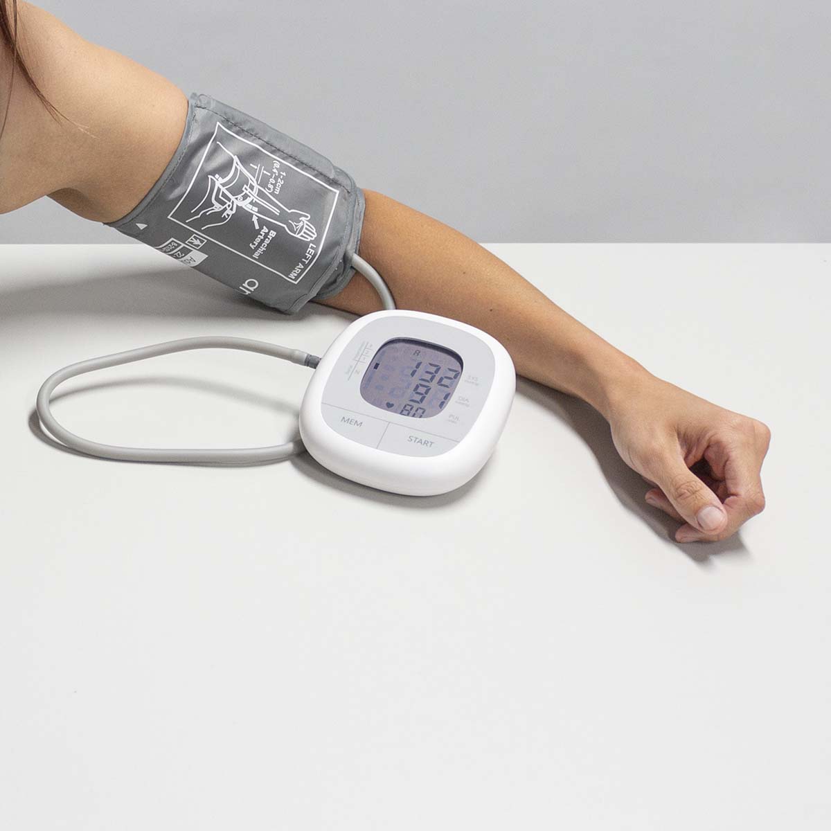 Blood Pressure Monitor Upper Arm | White