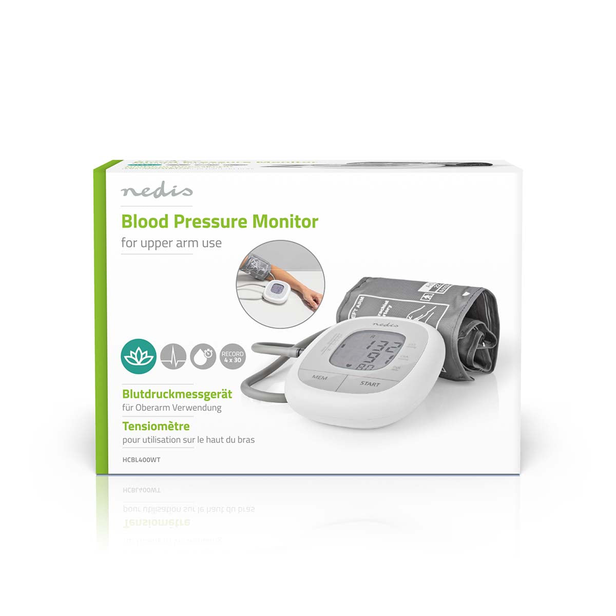 Blood Pressure Monitor Upper Arm | White