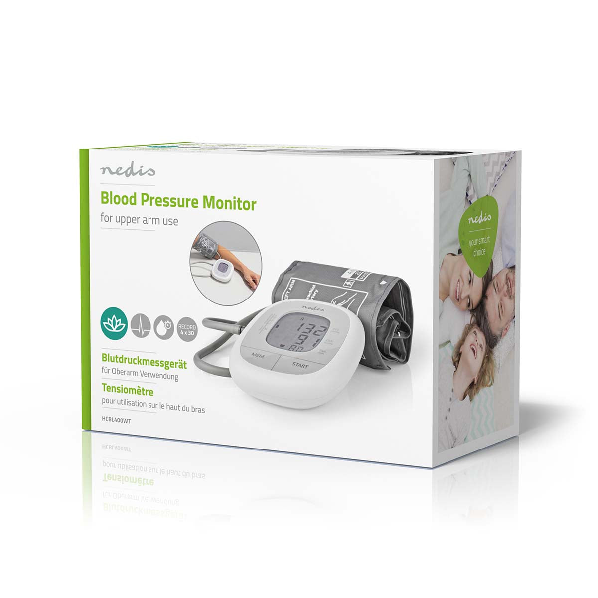 Blood Pressure Monitor Upper Arm | White