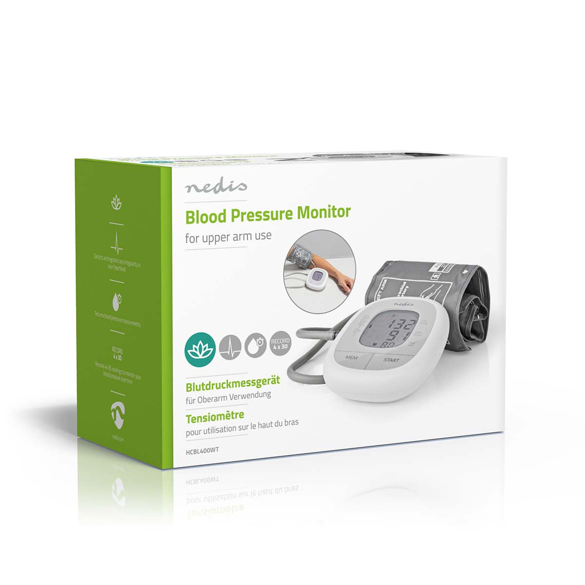 Blood Pressure Monitor Upper Arm | White