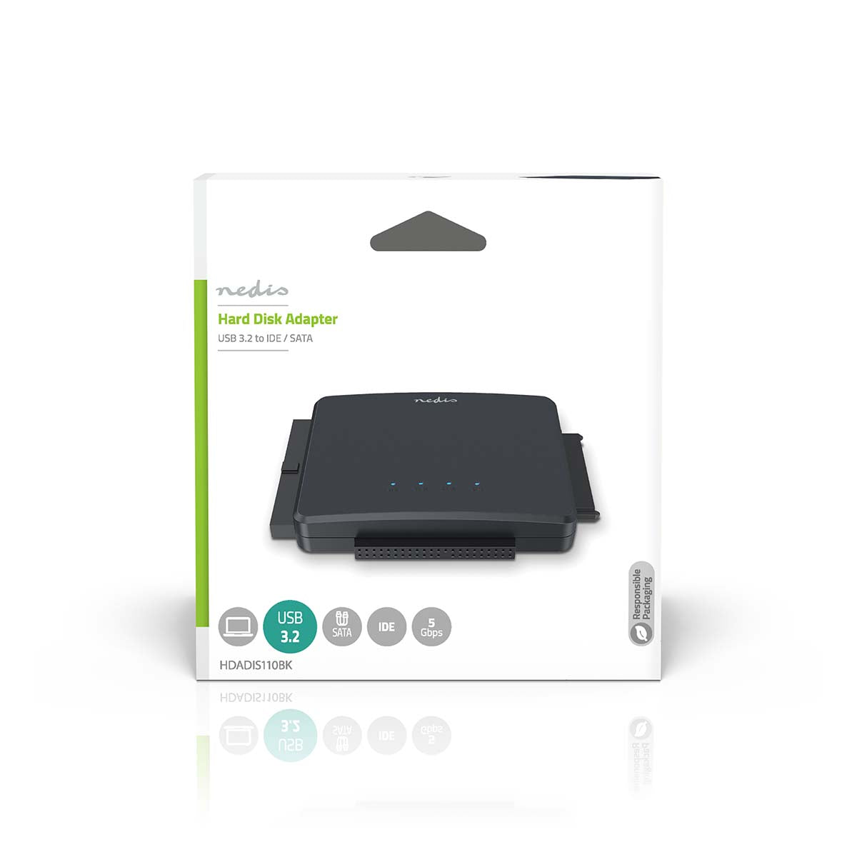 Festplatten-Adapter | USB 3.2 Gen1 | 2.5 / 3.5 " | IDE + SATA | Netzstromversorgung