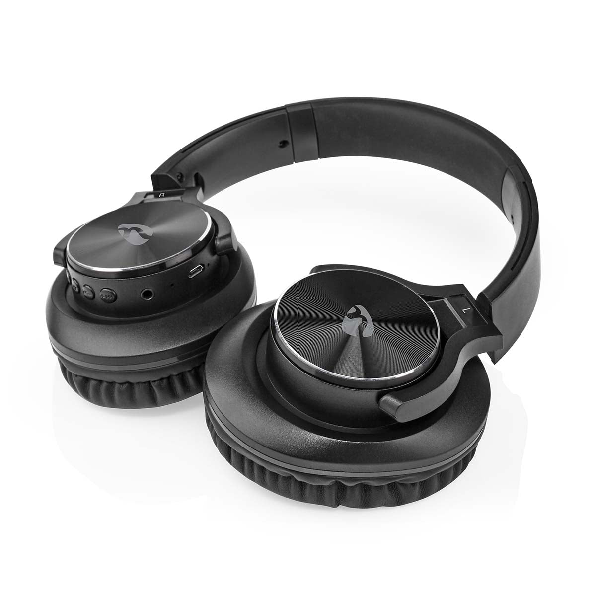 Drahtlose Over-Ear-Kopfhörer | max. Batteriespielzeit: 7 Std | Eingebautes Mikro | Drücken Sie Strg | Stimmkontrolle | Lautstärke-Regler | Travel Case enthalten