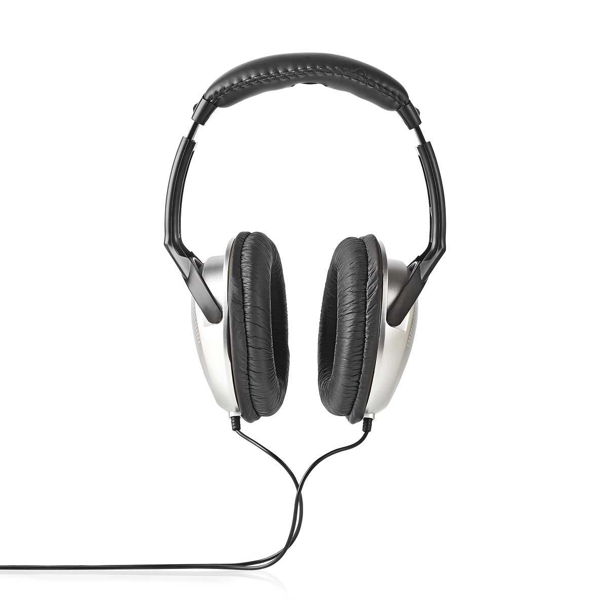 Over-Ear-Kopfhörer Wired | Kabellänge: 2.70 m | Lautstärke-Regler | Schwarz / Silber