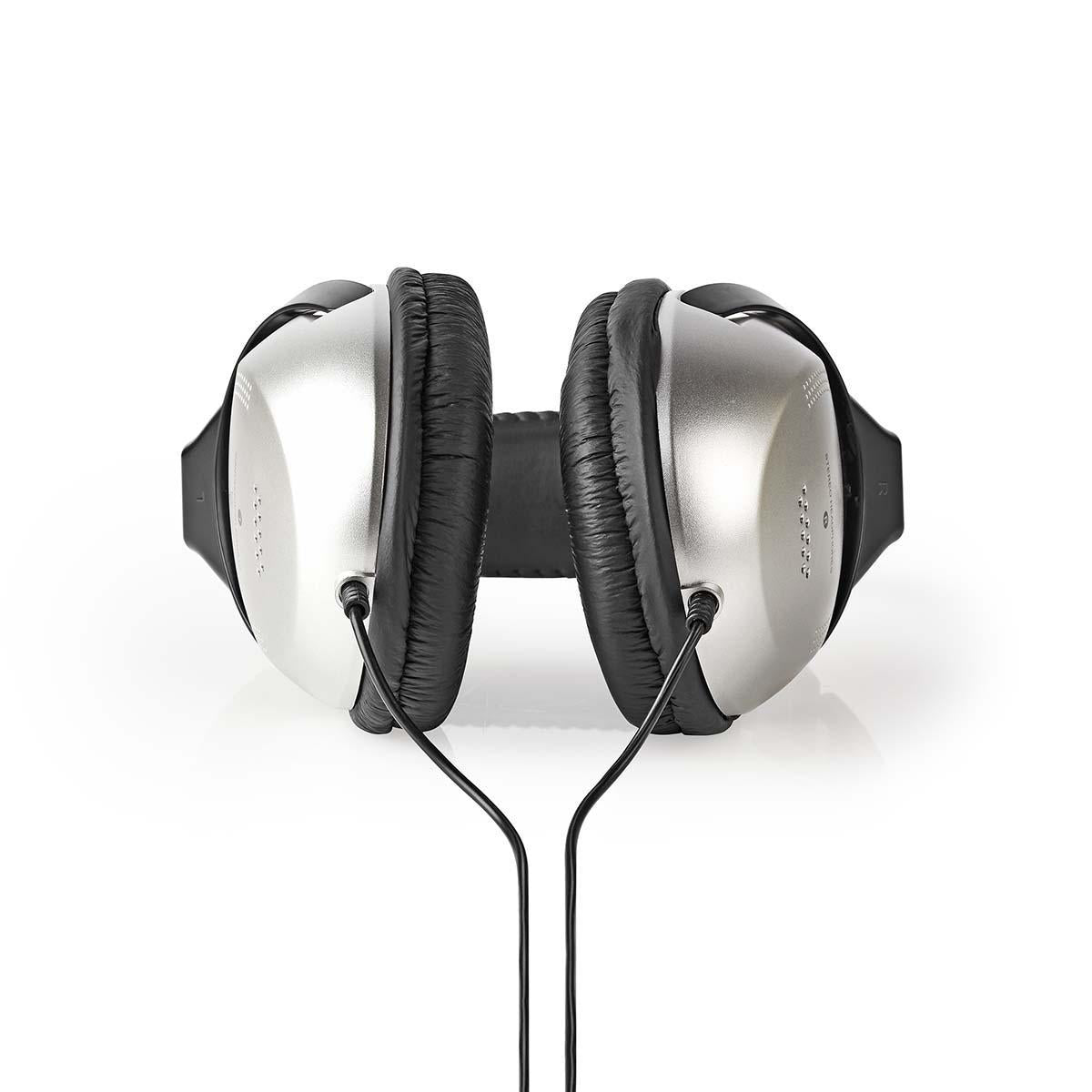 Over-Ear-Kopfhörer Wired | Kabellänge: 2.70 m | Lautstärke-Regler | Schwarz / Silber