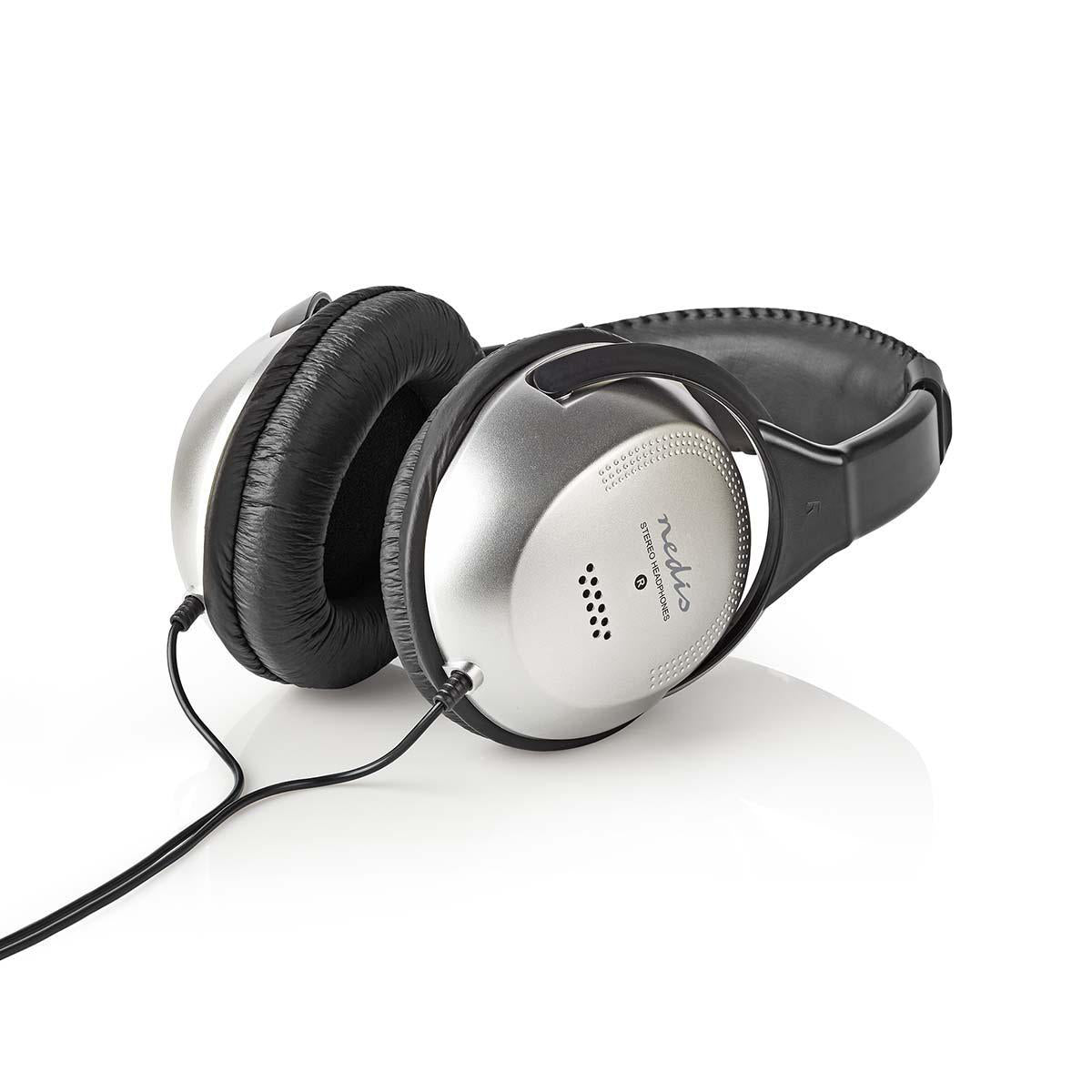 Over-Ear-Kopfhörer Wired | Kabellänge: 2.70 m | Lautstärke-Regler | Schwarz / Silber