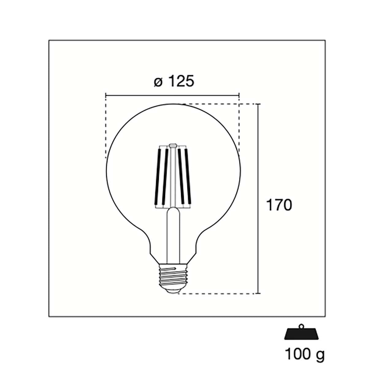 LED Vintage Glühlampe E27 11W 1521 lm 2700 K