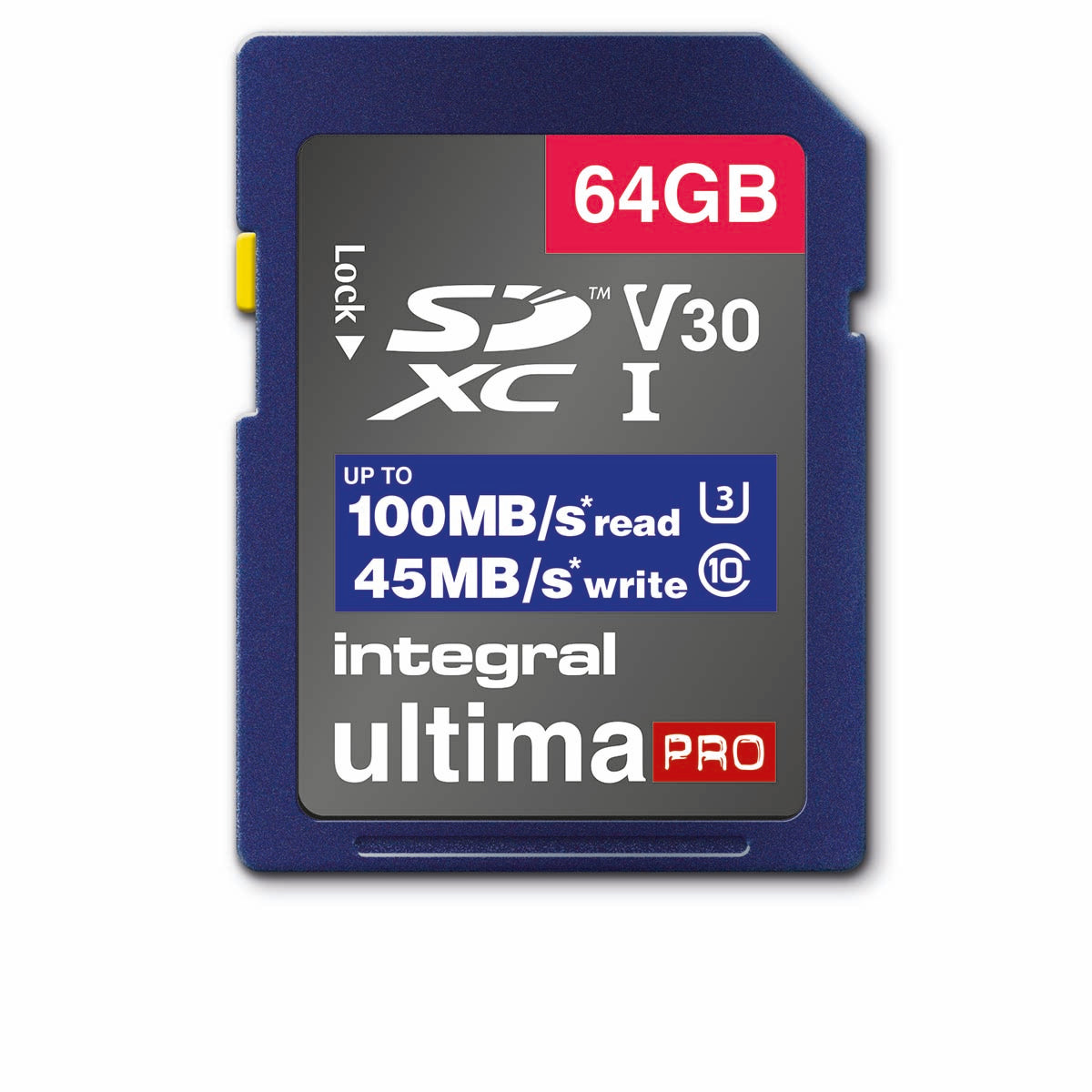 Hochgeschwindigkeits-SDHC/XC V30 UHS-I U3 64 GB SD-Speicherkarte