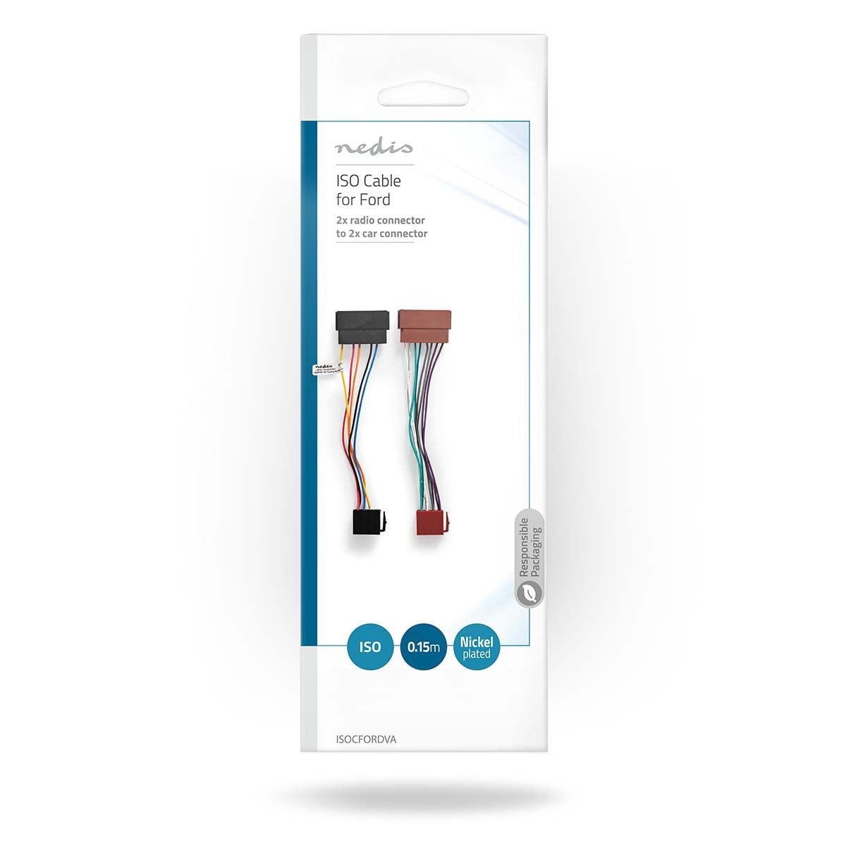 ISO-Adapter-Kabel | ISO Kompatibilität: Ford | 0.15 m | Rund | PVC | Plastikbeutel