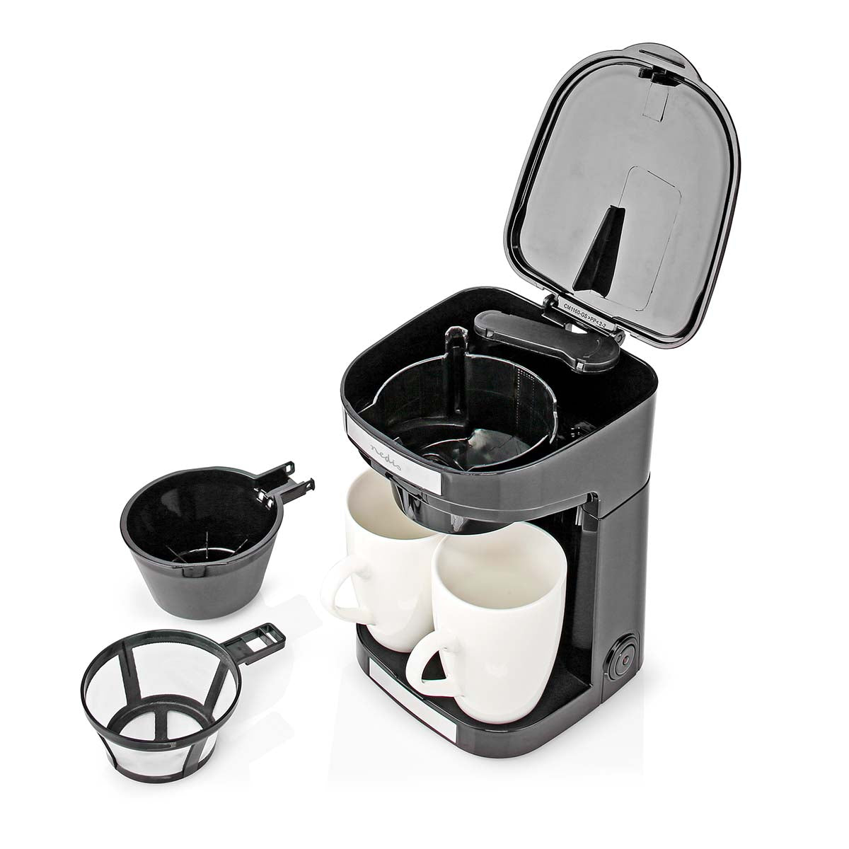 2 - Tassen Kaffeemaschine | Filter Kaffee | 0.25 l | 2 Tassen | Schwarz