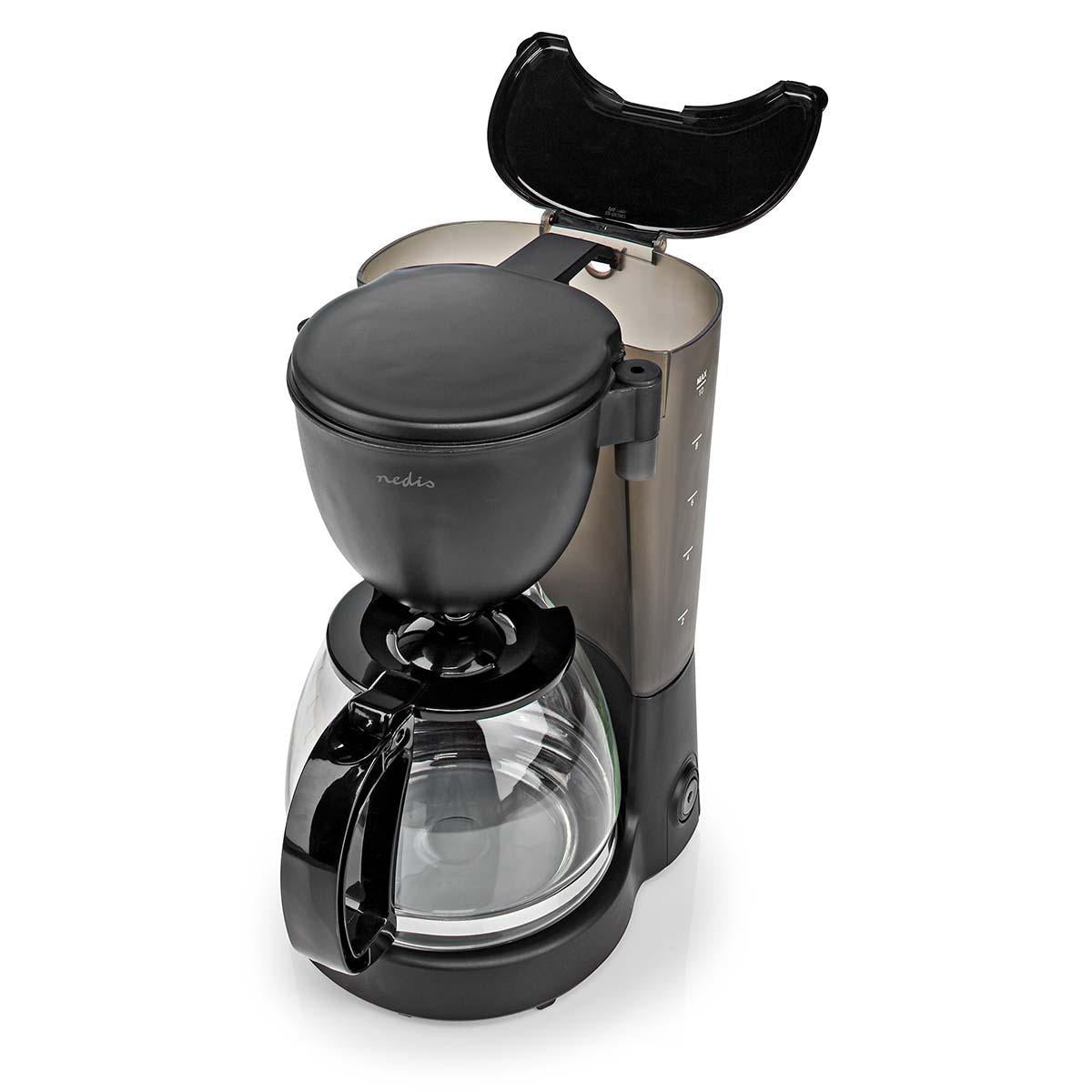 Kaffeemaschine | Filter Kaffee | 1.25 l | 10 Tassen | Warmhalten | Schwarz