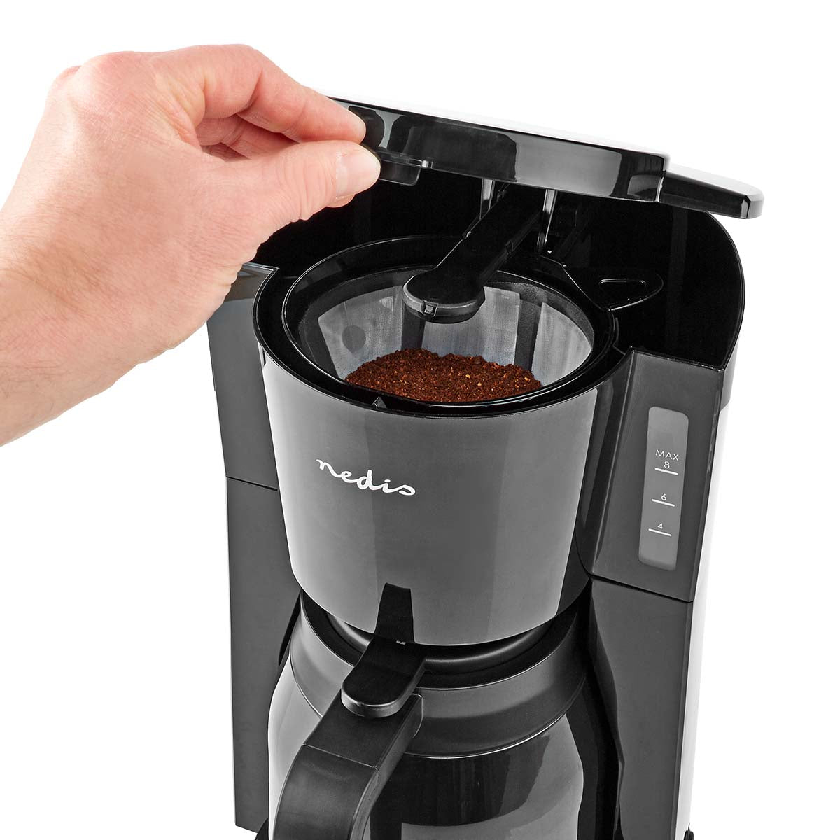 Kaffeemaschine | Filter Kaffee | 1.0 l | 8 Tassen | Schwarz