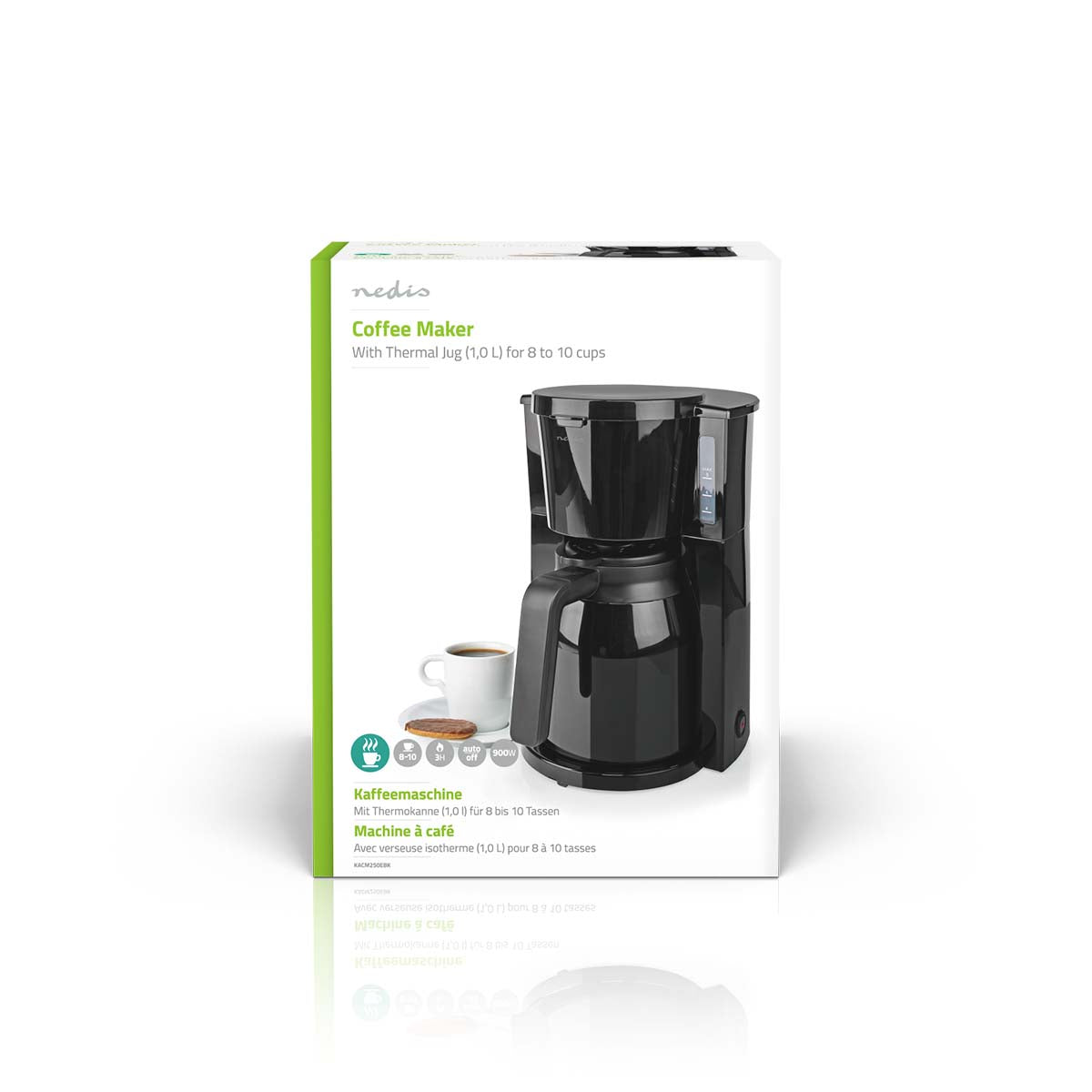 Kaffeemaschine | Filter Kaffee | 1.0 l | 8 Tassen | Schwarz