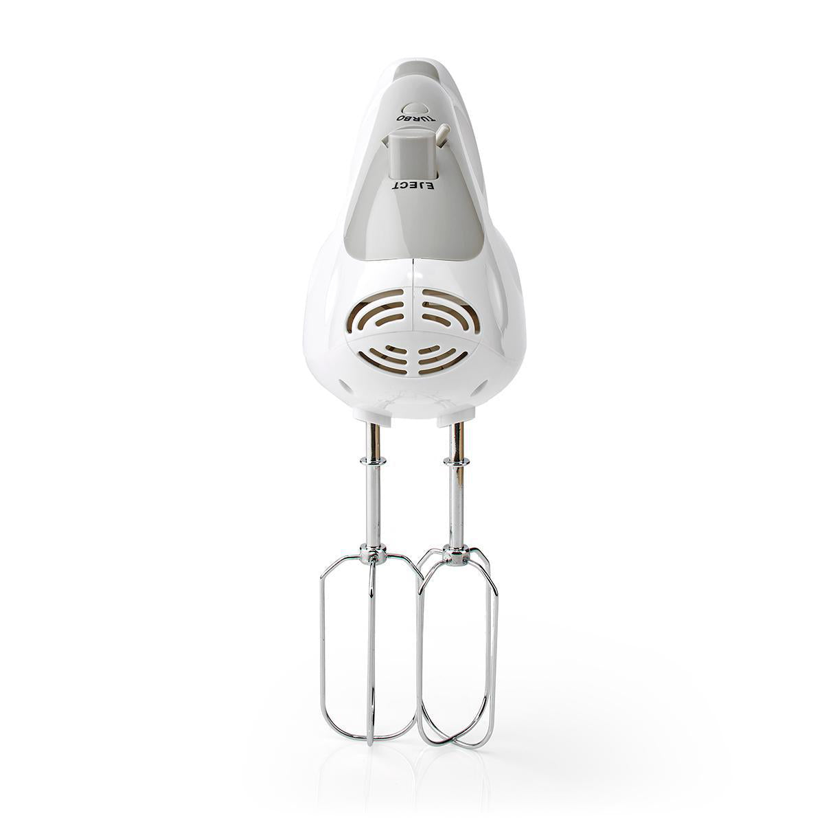 Handmixer | 200 W | 5 Geschindigkeitsstufen | Turbofunktion | 2 Knethaken / 2 Schlägel | Grau / Weiss