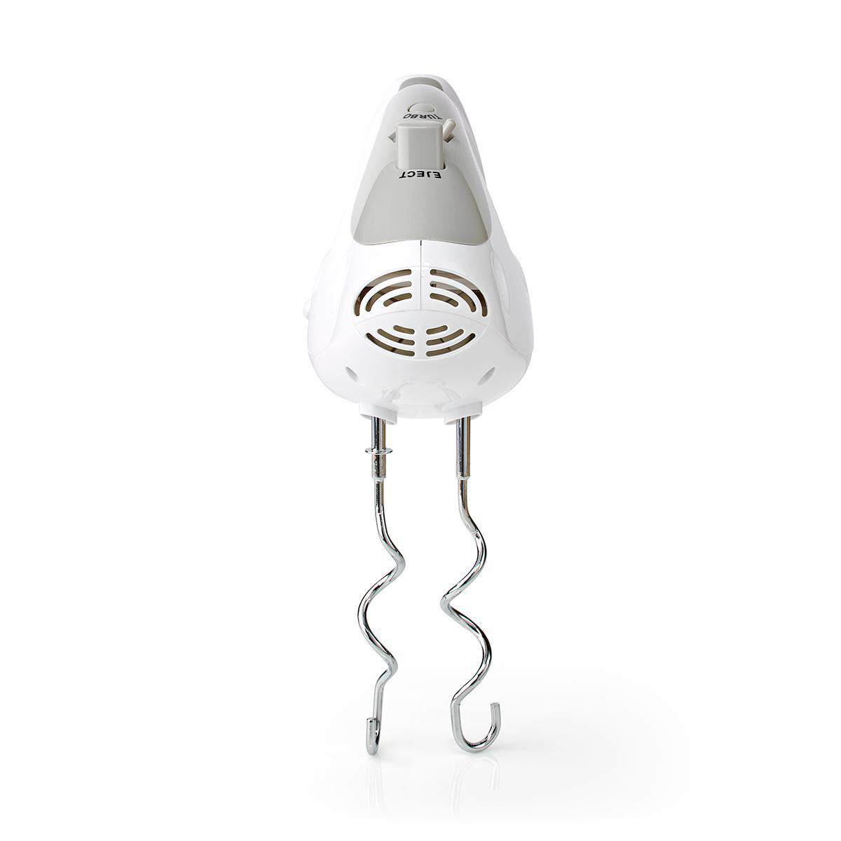 Handmixer | 200 W | 5 Geschindigkeitsstufen | Turbofunktion | 2 Knethaken / 2 Schlägel | Grau / Weiss