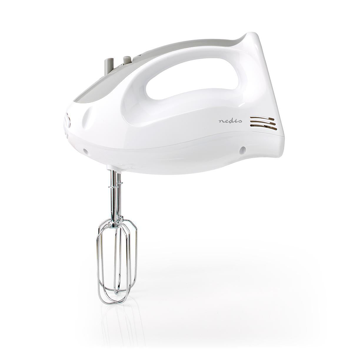 Handmixer | 200 W | 5 Geschindigkeitsstufen | Turbofunktion | 2 Knethaken / 2 Schlägel | Grau / Weiss